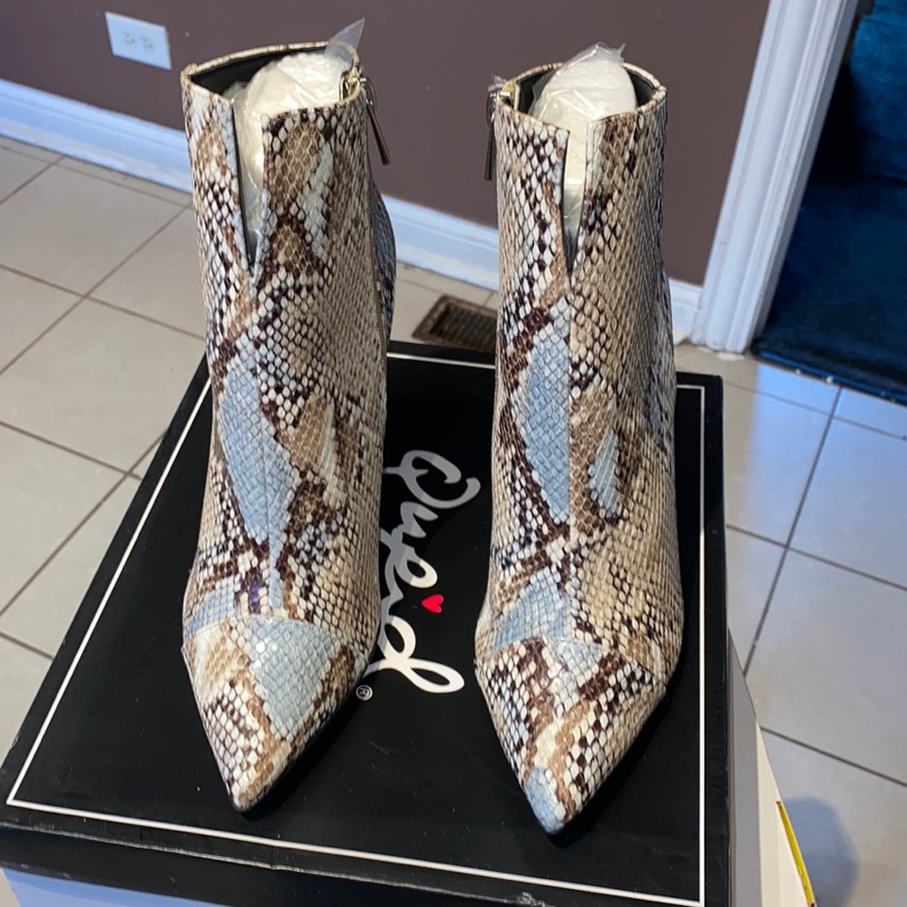 Snakeskin Booties